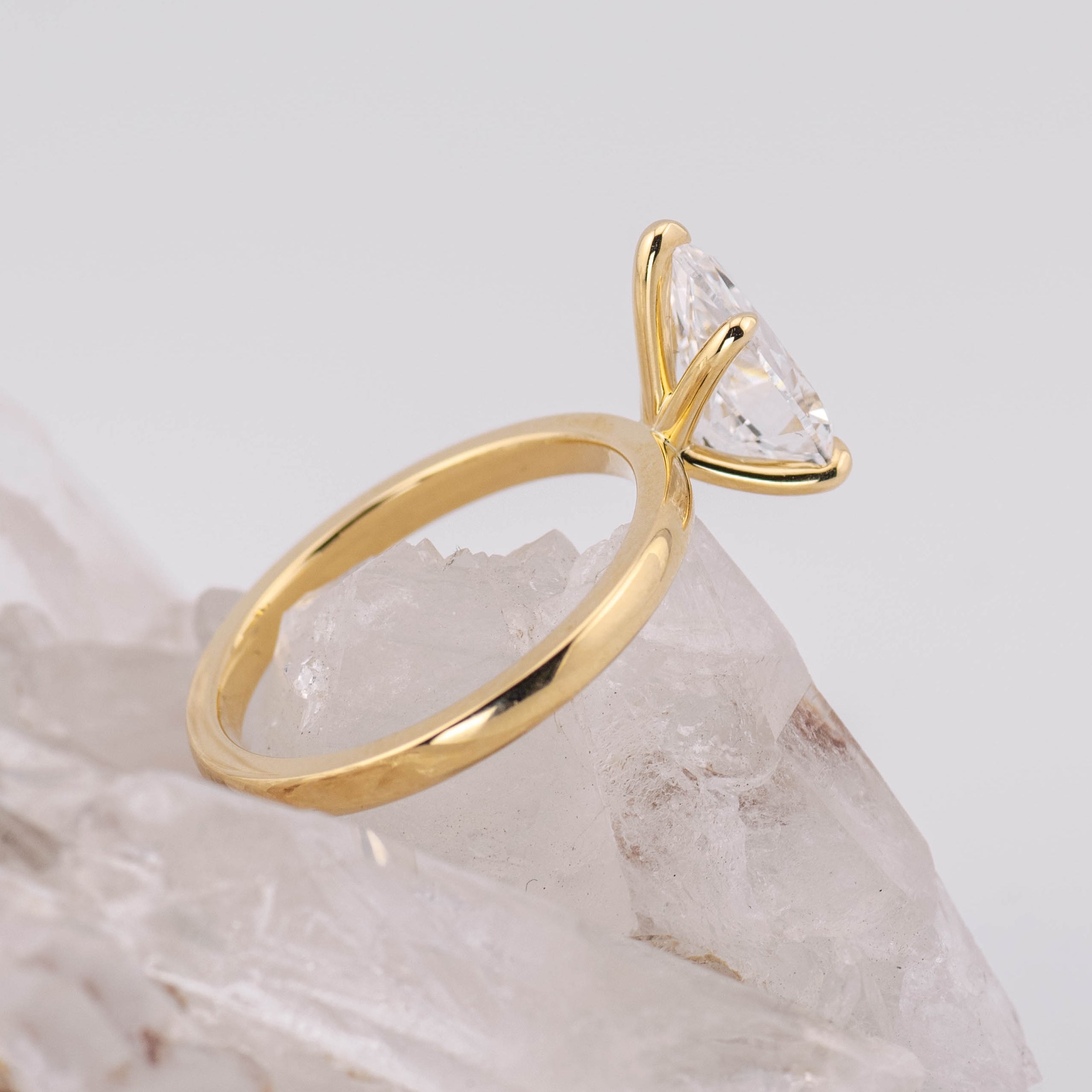 Poppy 3.0 – 5 Claw 3ct Pear Solitaire - Rush Order