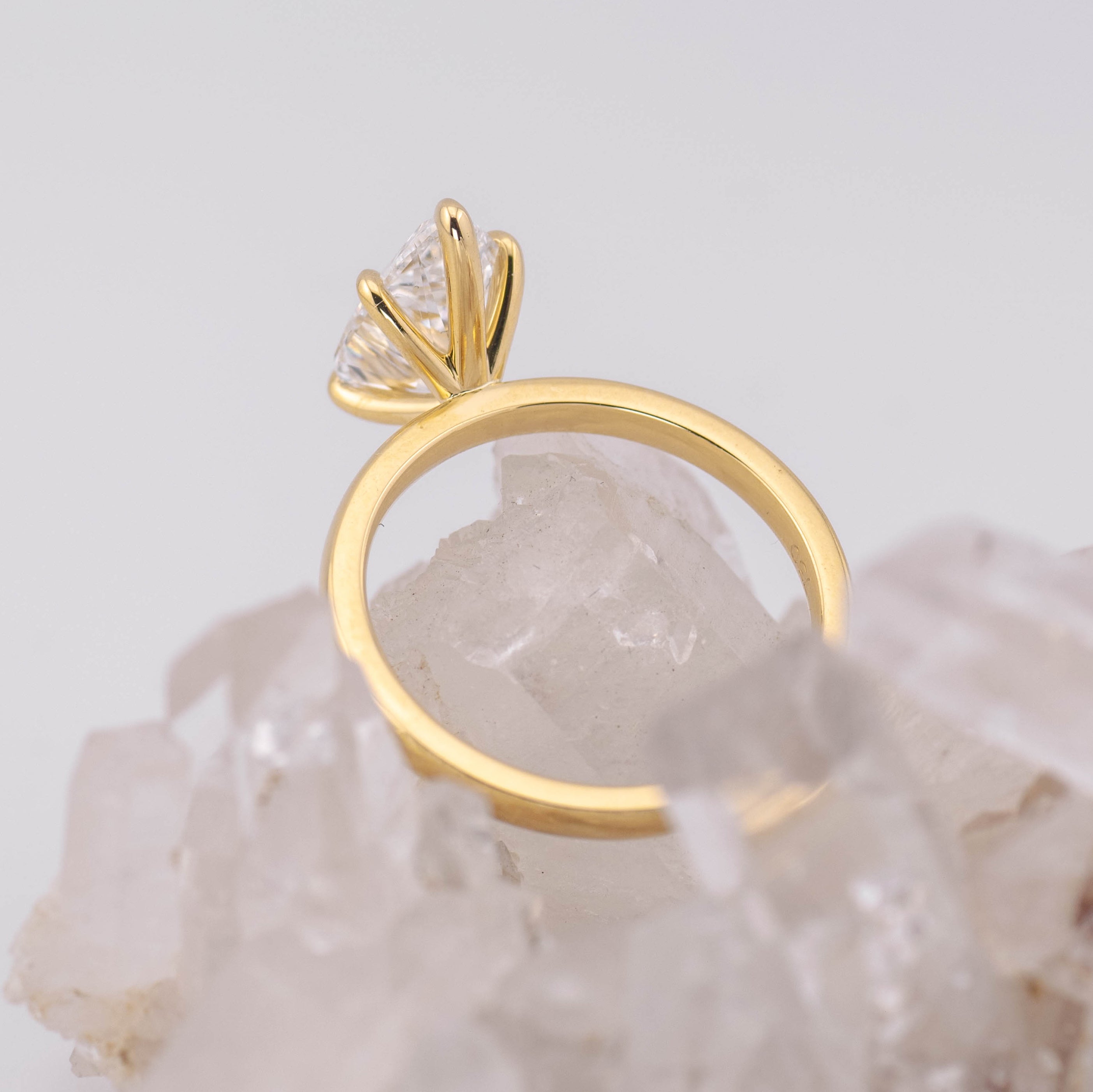 Poppy 3.0 – 5 Claw 3ct Pear Solitaire - Rush Order