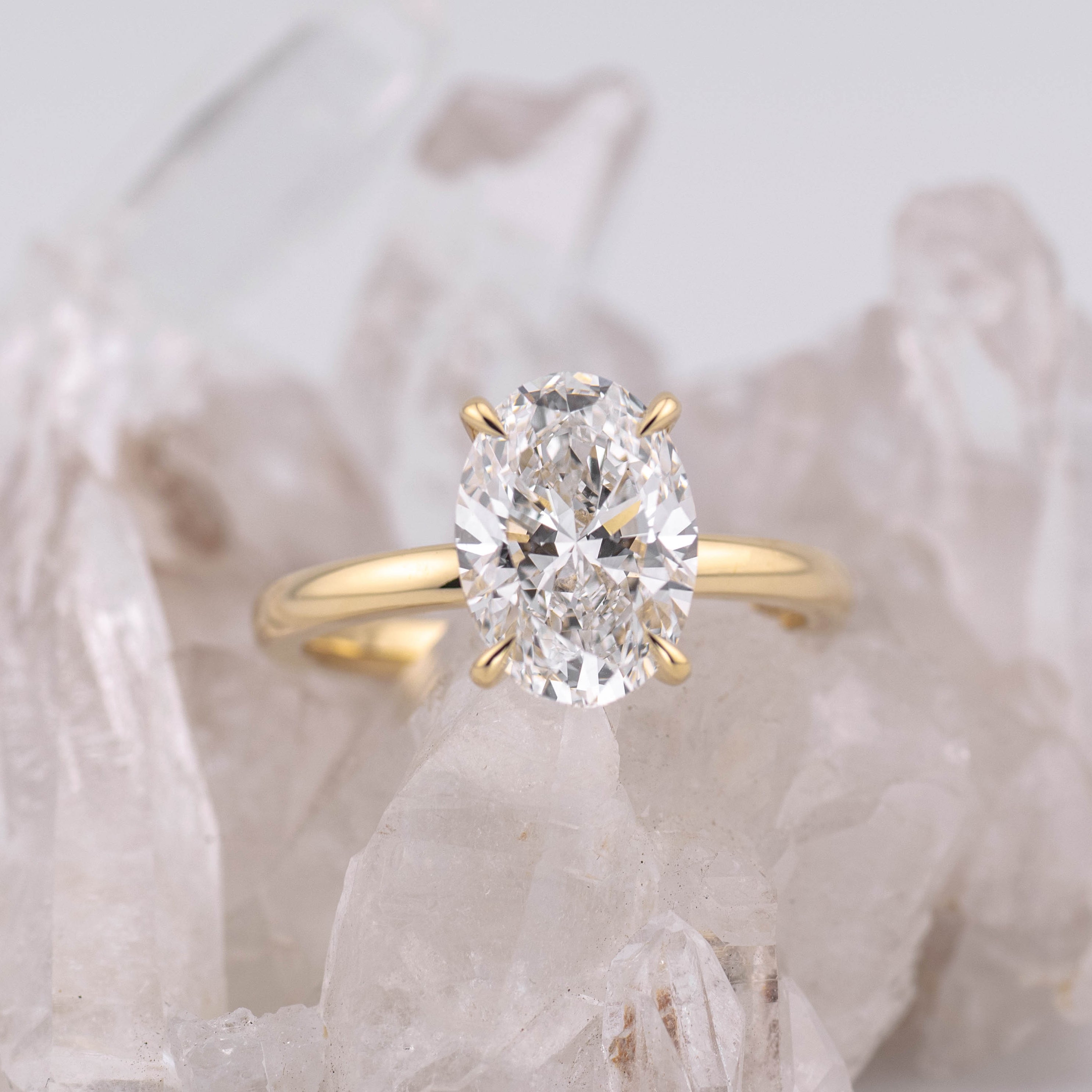 Kate 3.0 – 4 Claw 3ct Oval Solitaire (Made to Order) D Colour VVS2 Custom Listing