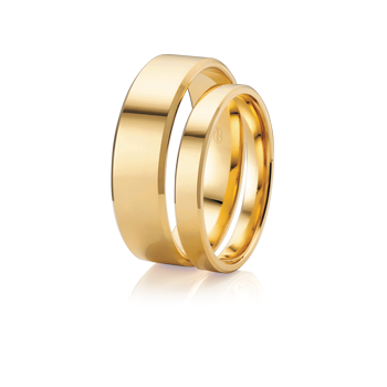 Flat Bevel Wedding Band