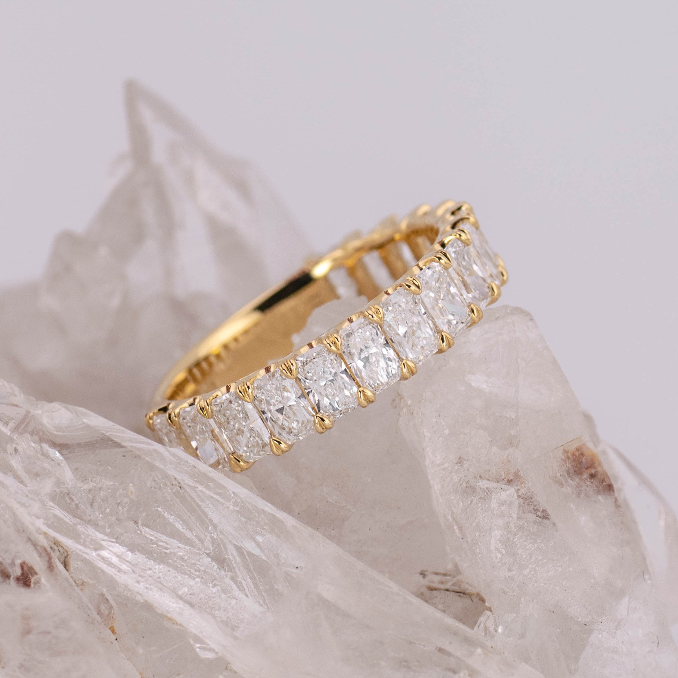 Harper 3/4 Band Radiant Wedding/Eternity Ring (Made to Order)