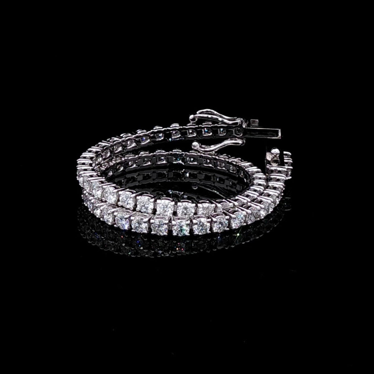 2.6mm 4.38ct Tennis Bracelet in 10k White Gold