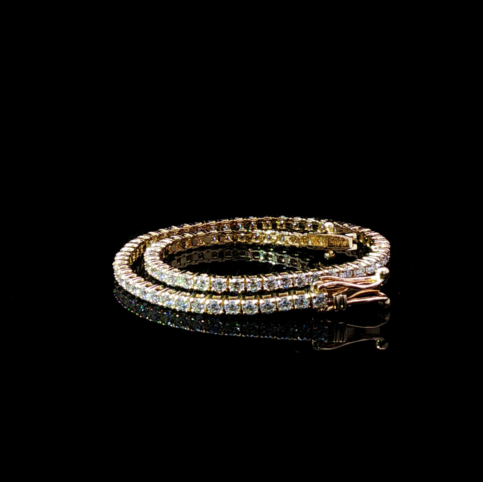 2mm 2.69ct Tennis Bracelet in 10k Yellow Gold