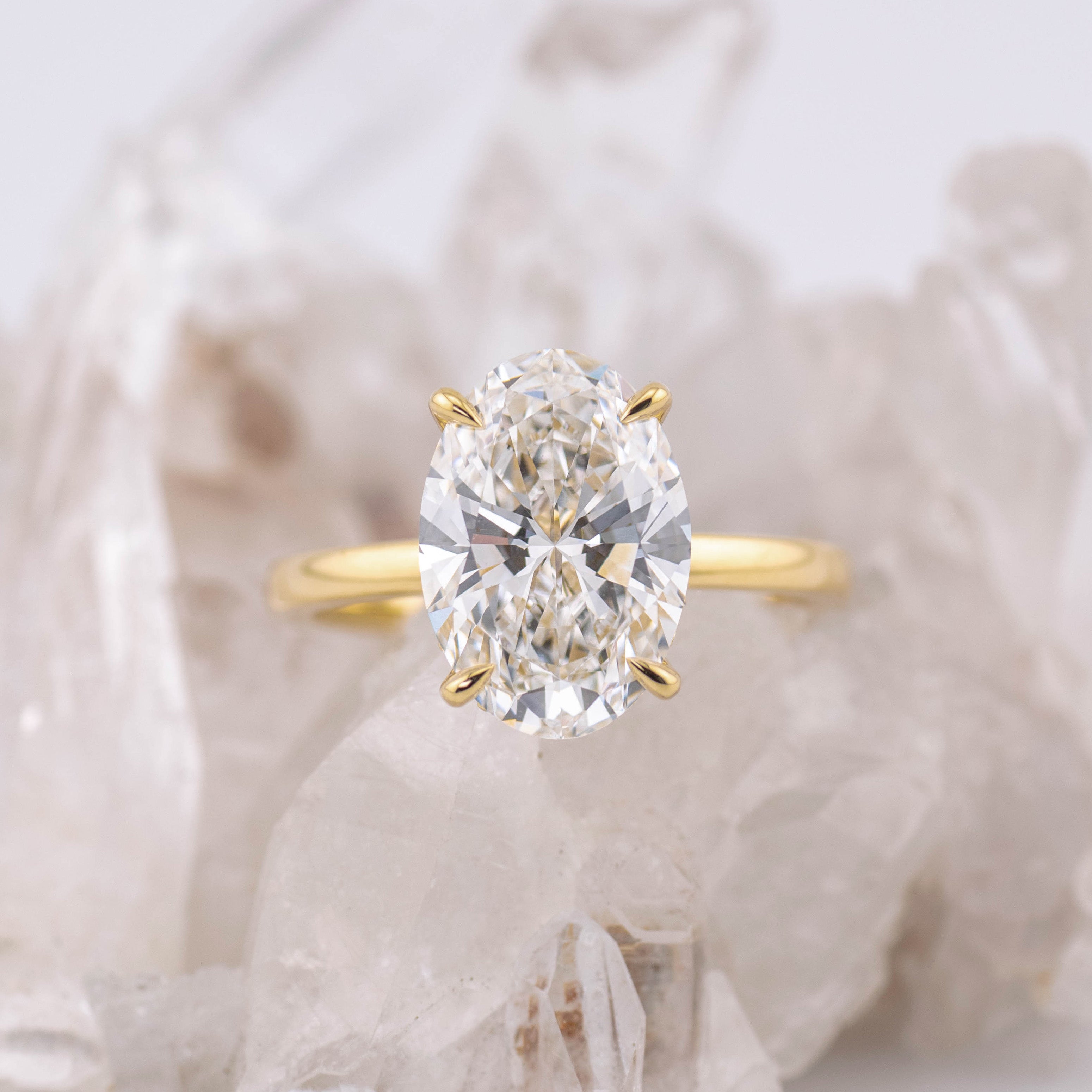 3ct Oval Solitaire Bella (custom listing)