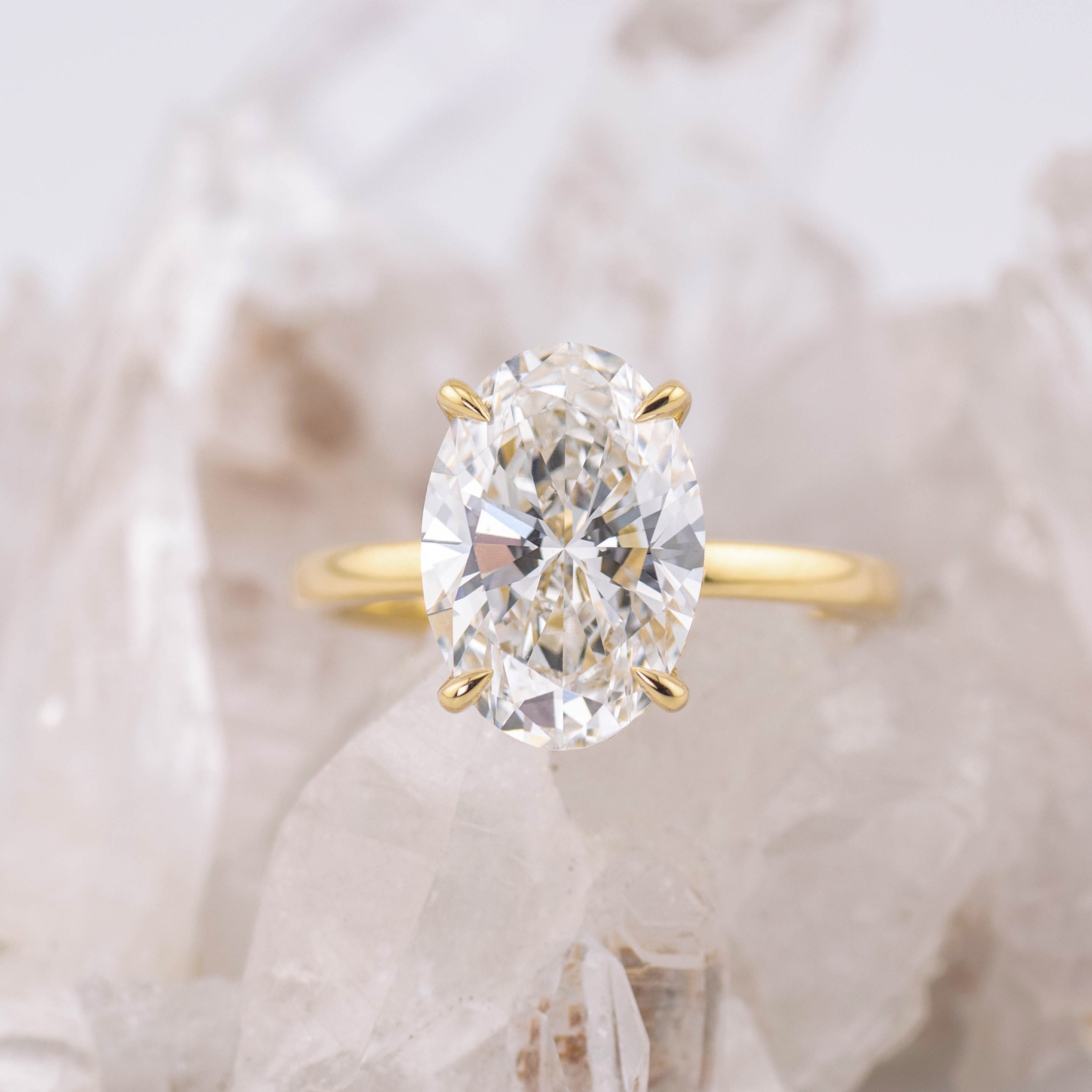 3ct Oval Solitaire Bella (custom listing)