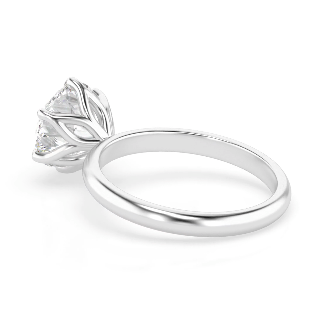 Petal 3.0 – 6 Claw 3ct Round Solitaire (Made to Order) F+ Colour VVS2