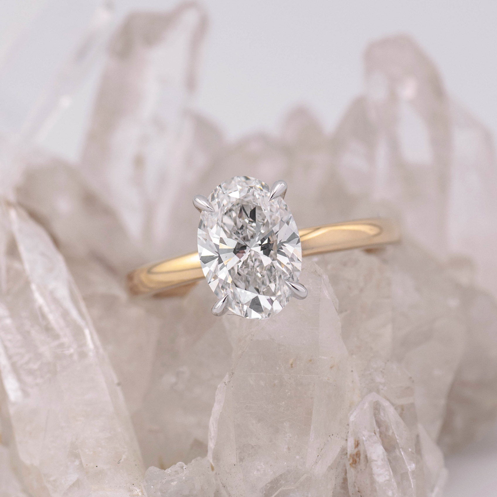 Kate 2.0 – 4 Claw 2ct Oval Solitaire (Made to Order) Custom Size