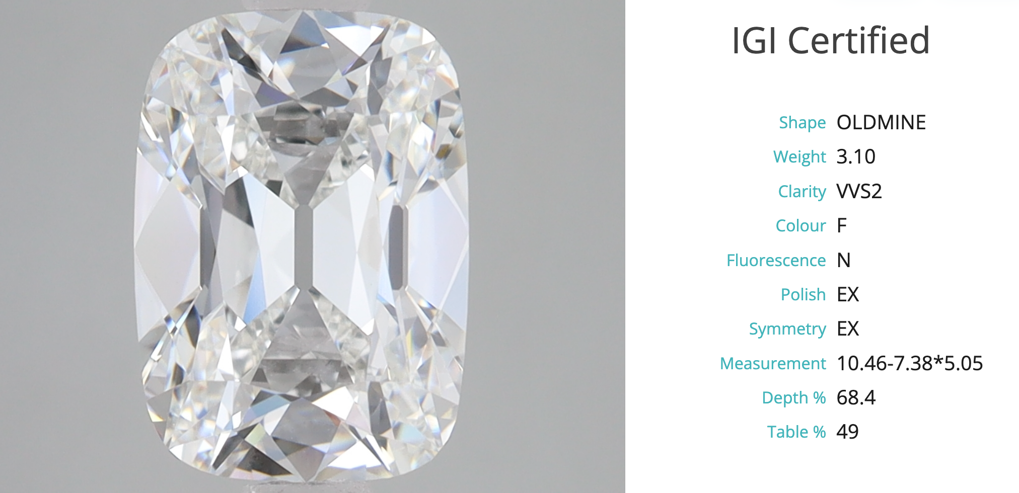 Custom Listing - Old Mine Elongated Cushion Cathedral Setting