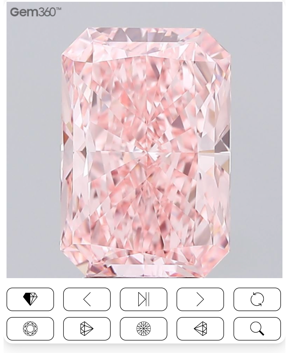 Frankie 4.0 4ct Pink Radiant Lab Diamond Ring with Radiant band D/E VVS2 Lab Diamond