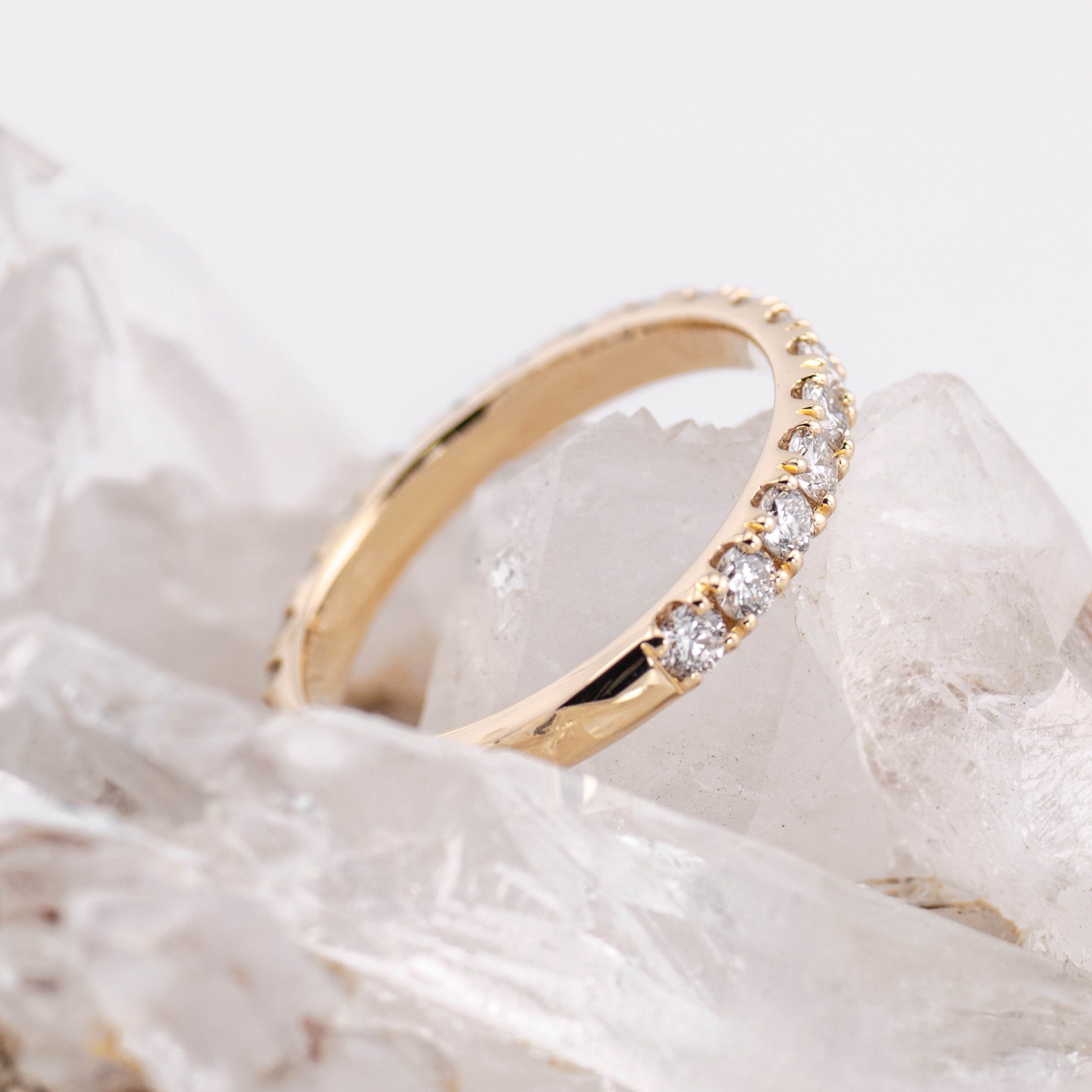 Nora 3/4 Wedding/Eternity Band (Made to Order)
