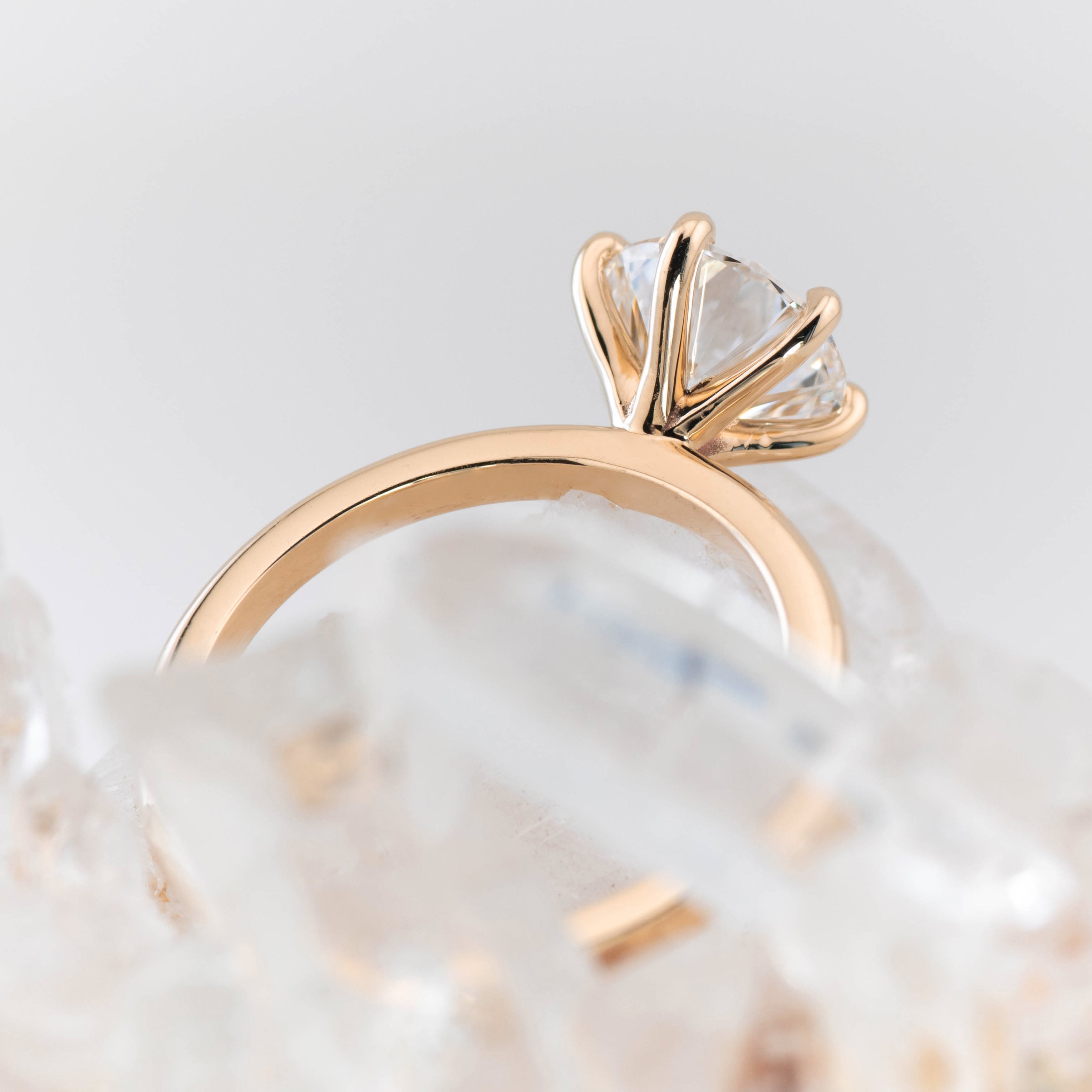 Billie Custom – 6 Claw Round Solitaire (Made to Order)