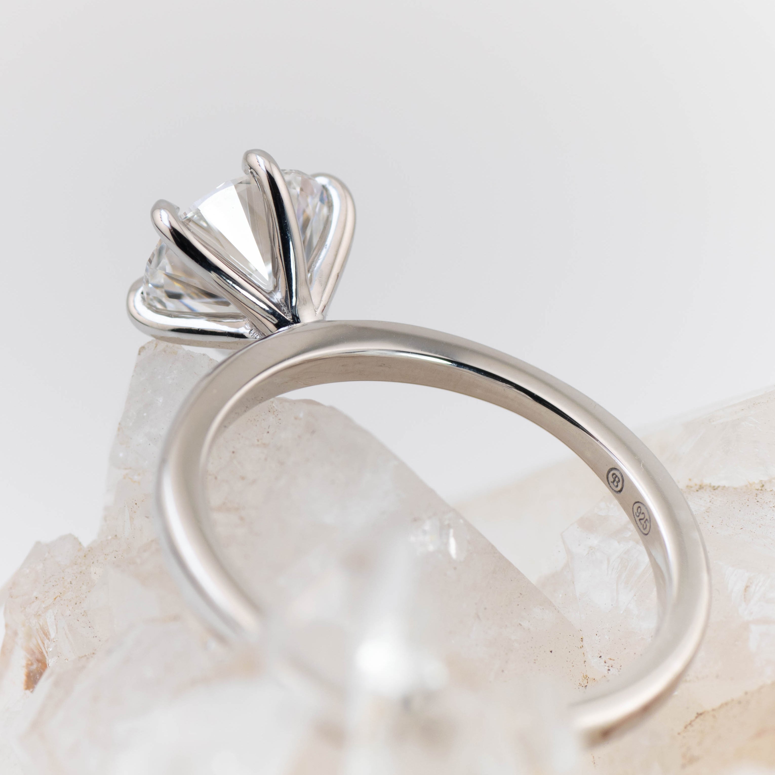 Billie Custom – 6 Claw Round Solitaire (Made to Order)
