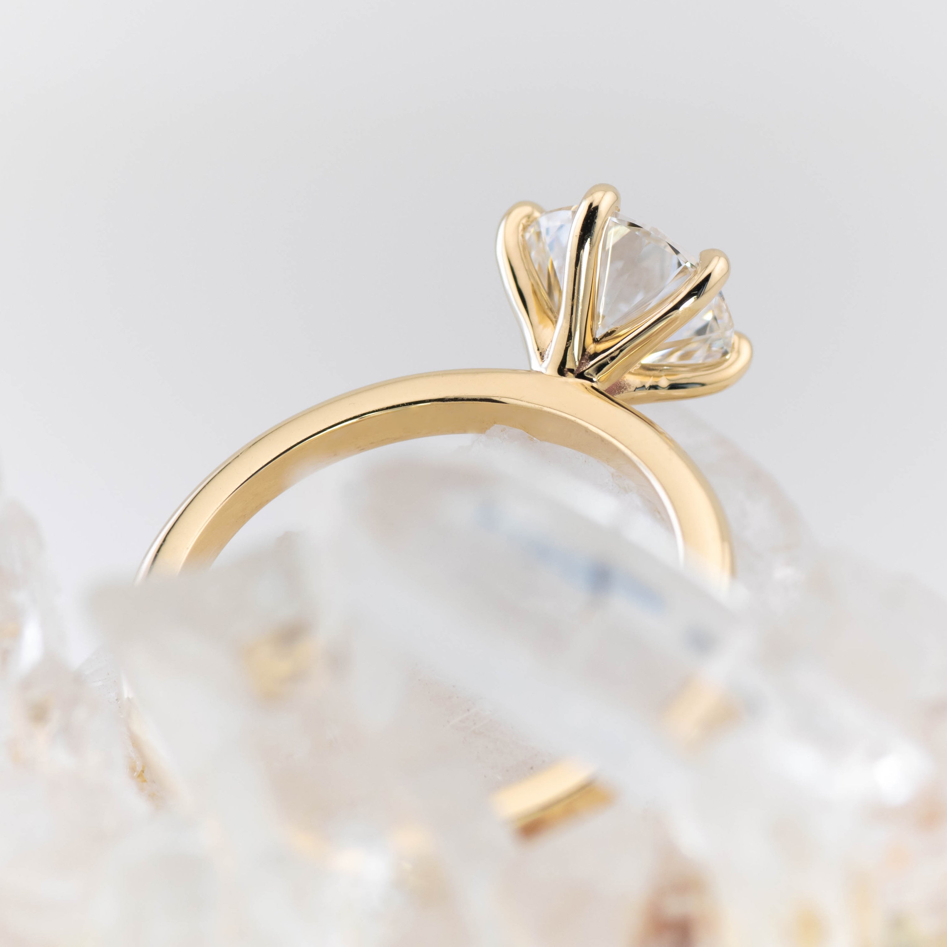 Billie Custom – 6 Claw Round Solitaire (Made to Order)