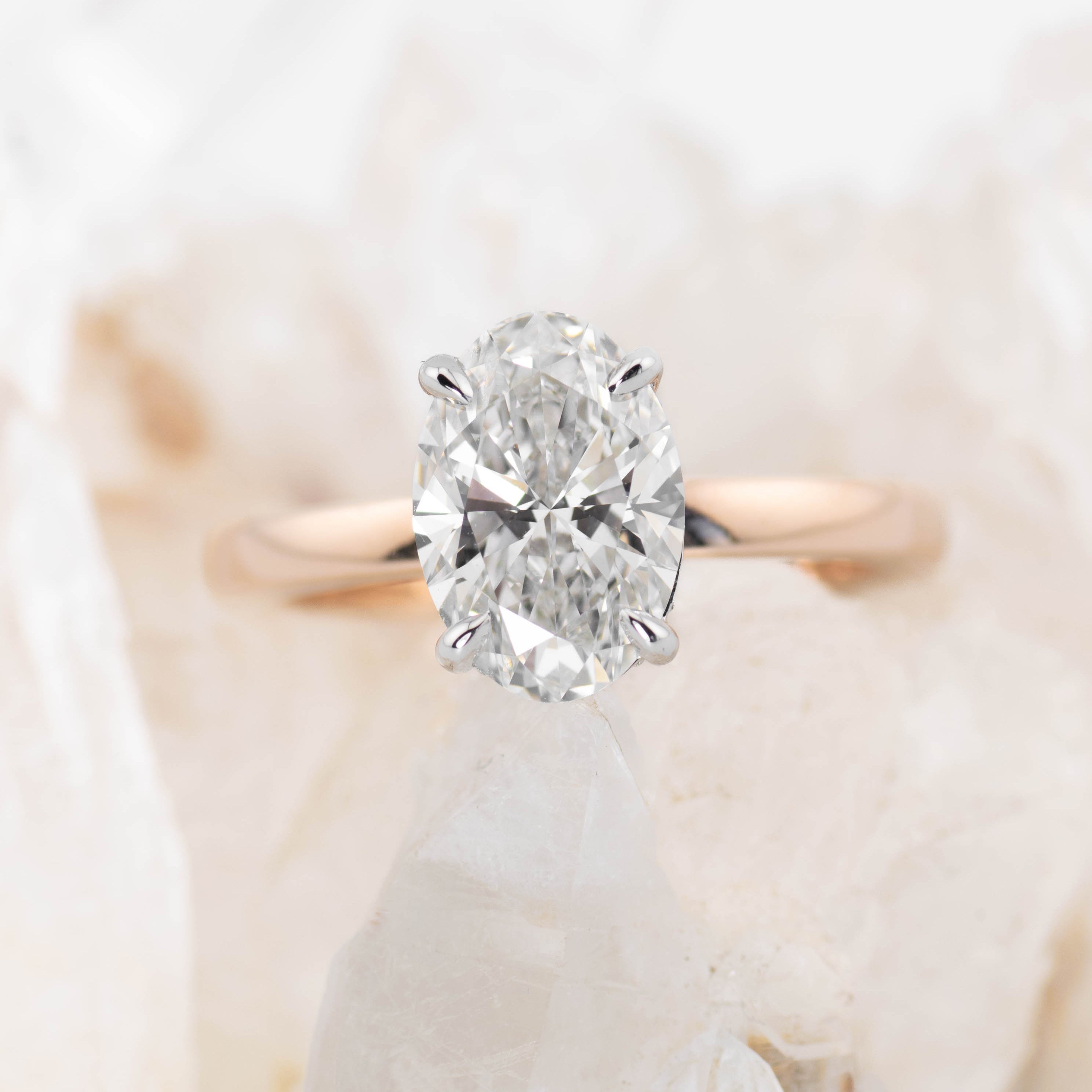 Custom Kate 2.0 – 4 Claw 2ct Princess Cut Solitaire (Made to Order) F Colour VVS2