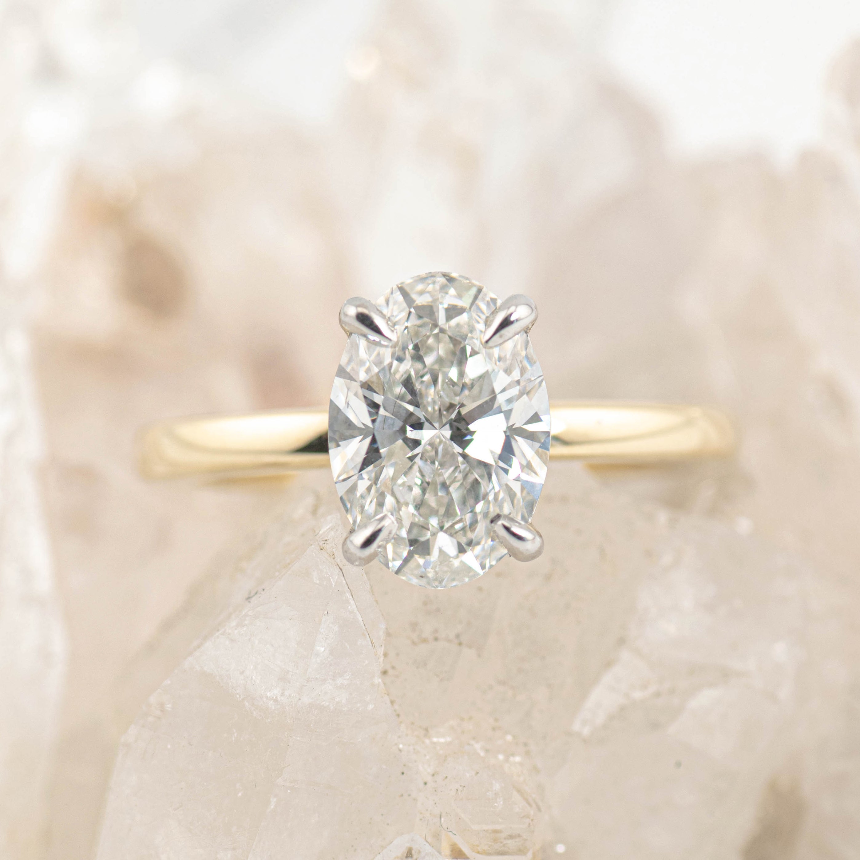Custom Kate 2.0 – 4 Claw 2ct Princess Cut Solitaire (Made to Order) F Colour VVS2