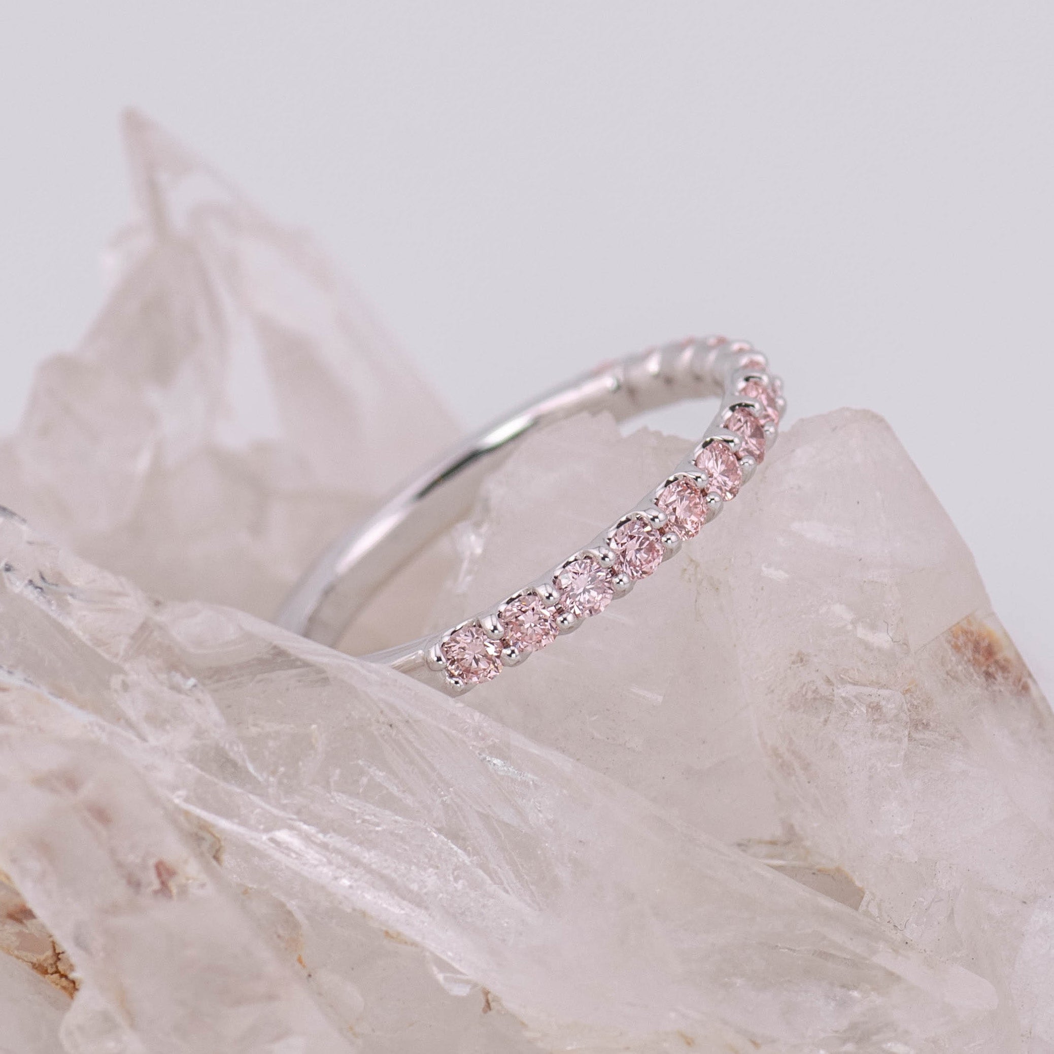 Pink Madison 1/2 2mm Wedding/Eternity Band (Made to Order)