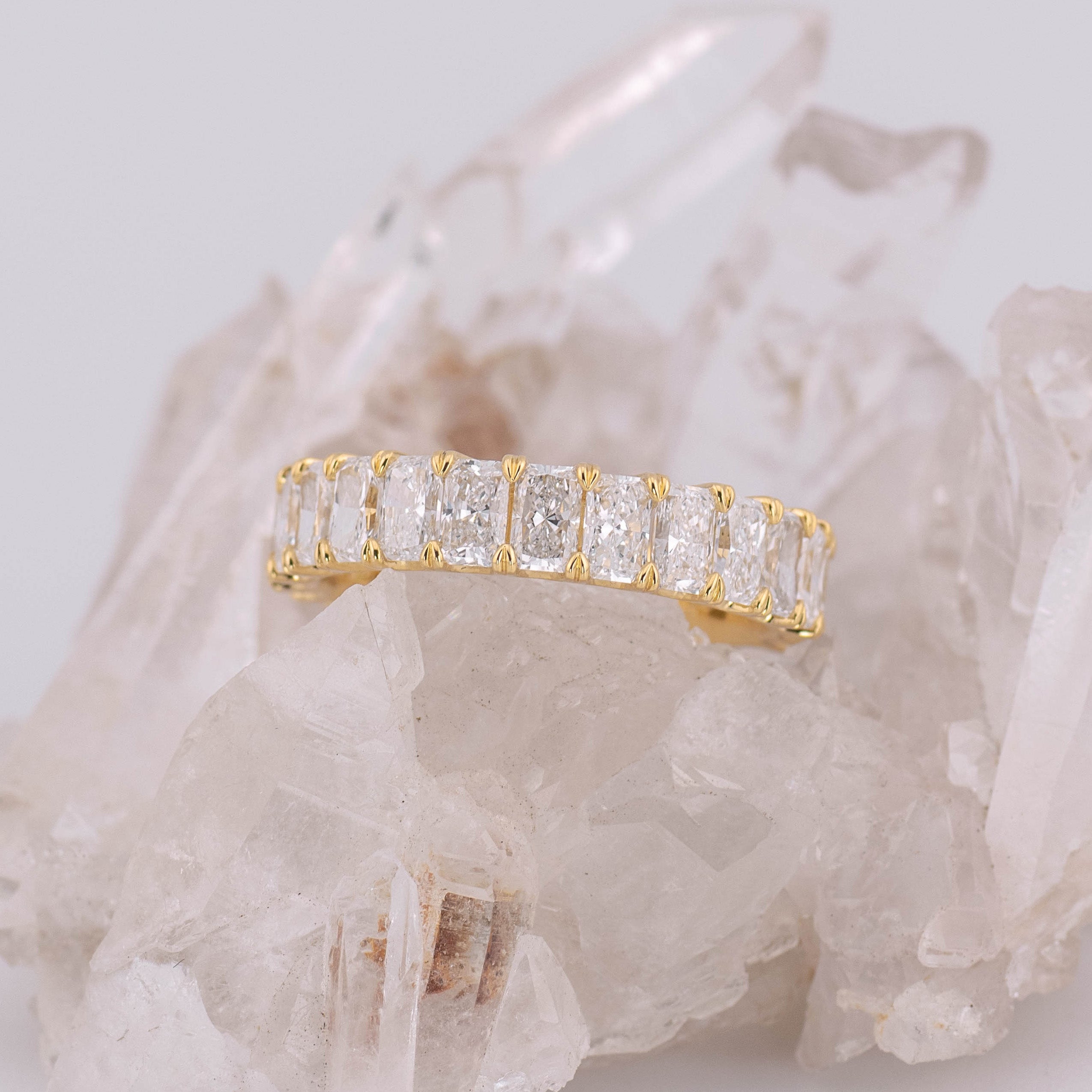 Harper 3/4 Band Radiant Wedding/Eternity Ring (Made to Order)
