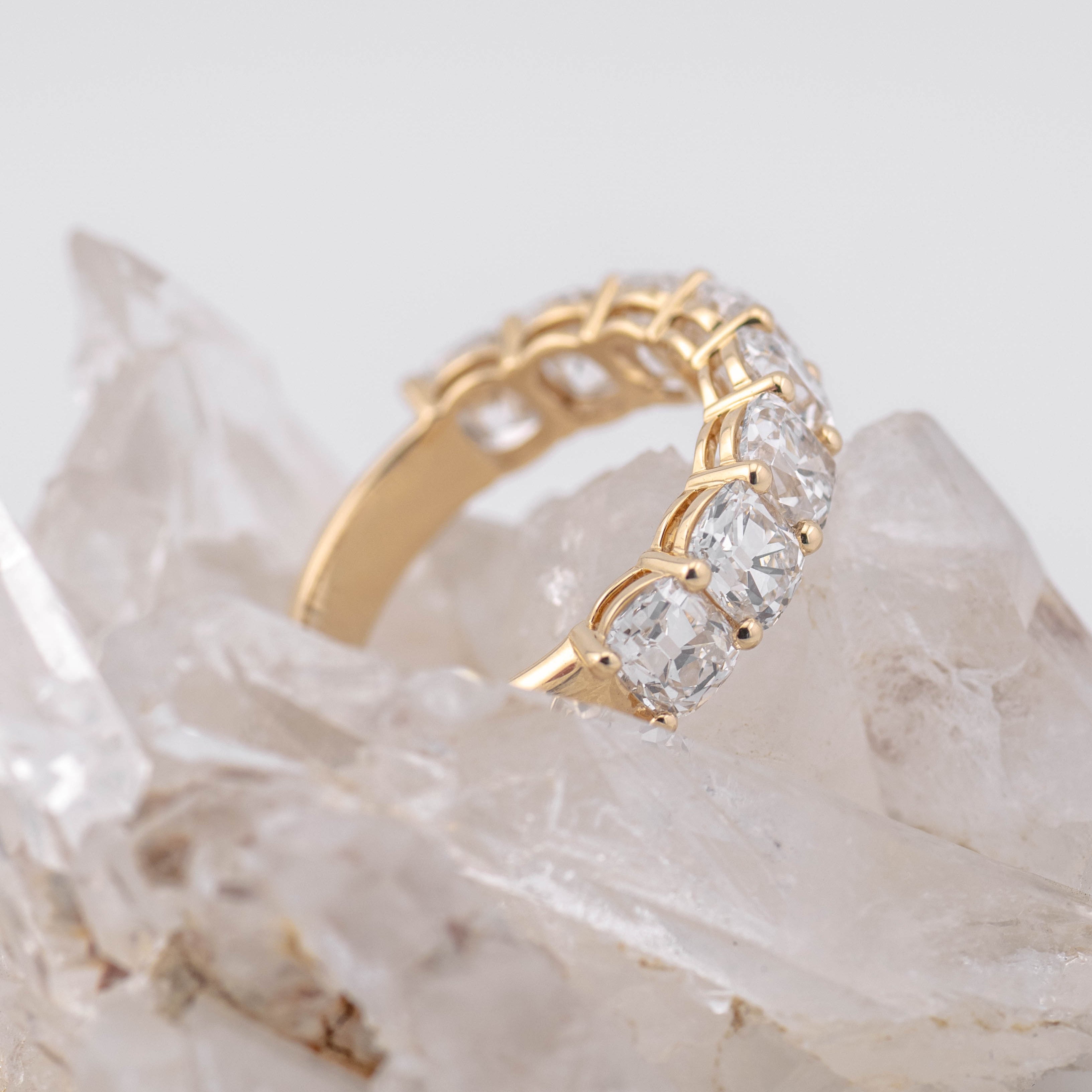 4ct Old Mine Wedding/Eternity Ring (Made to Order)