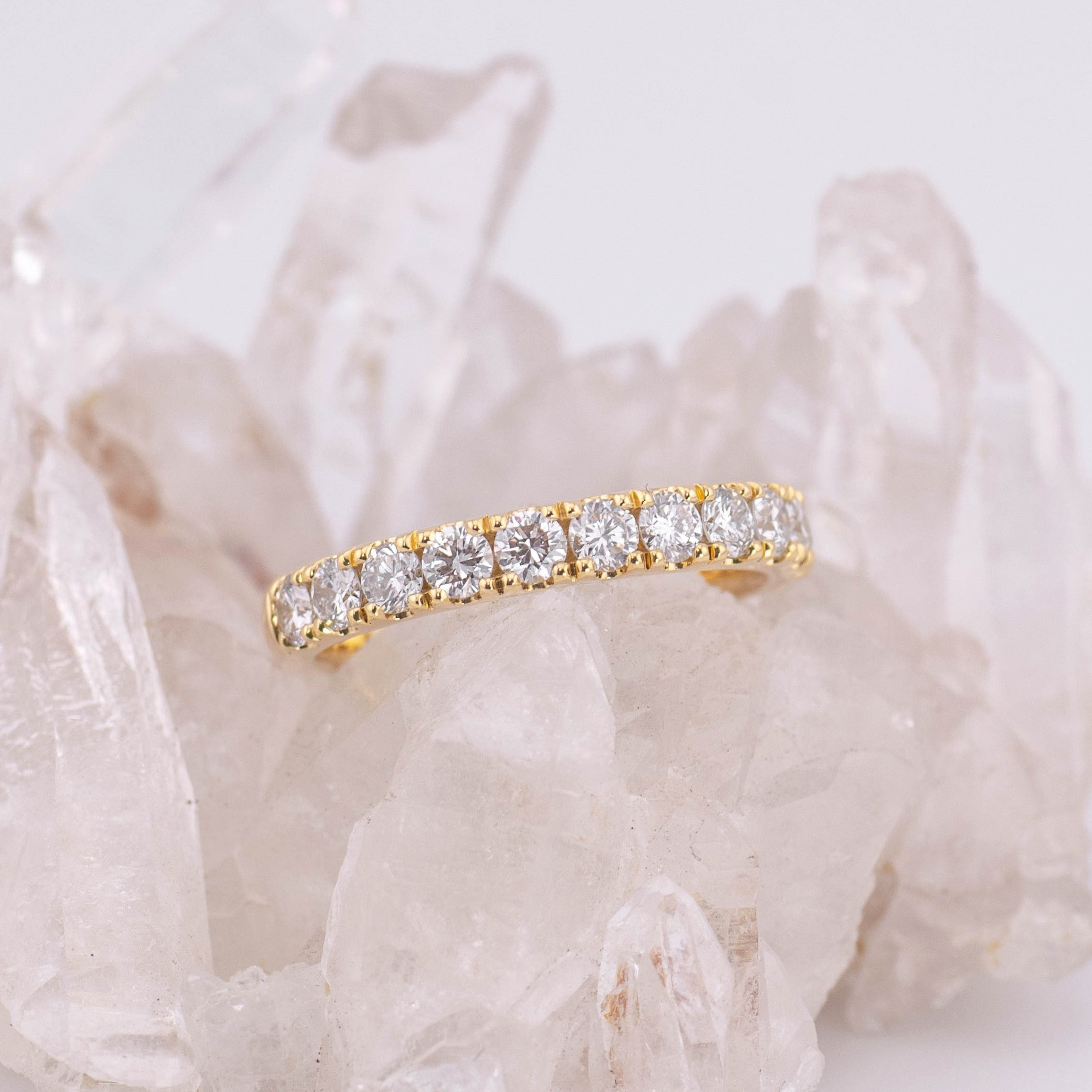 Lucy 3/4 Wedding/Eternity Band (Made to Order)