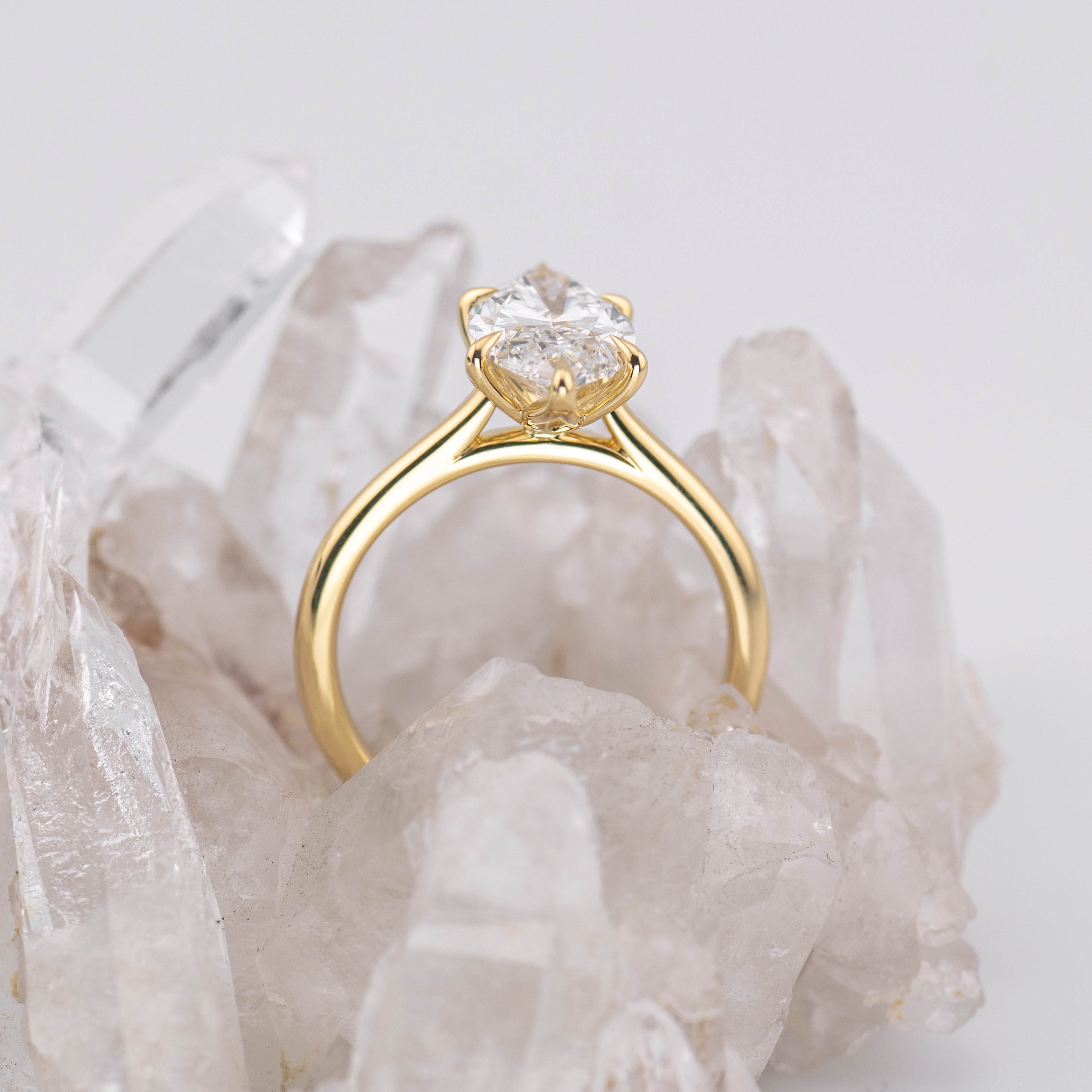 Custom Lotus 3.0 – 6 Claw 3ct Lotus Petal Set Marquise Solitaire