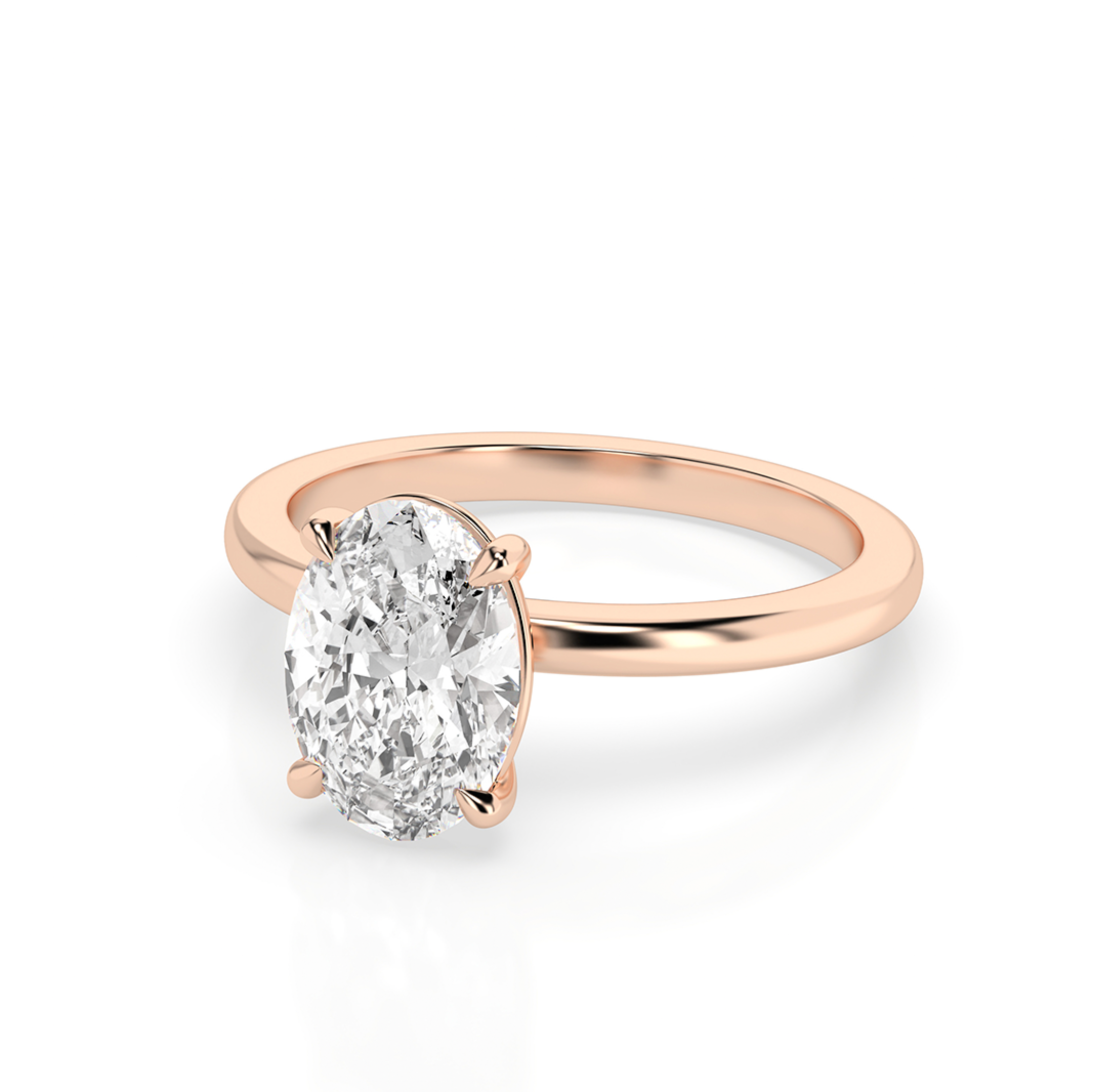 Custom Kate 2.0 – 4 Claw 2ct Princess Cut Solitaire (Made to Order) F Colour VVS2
