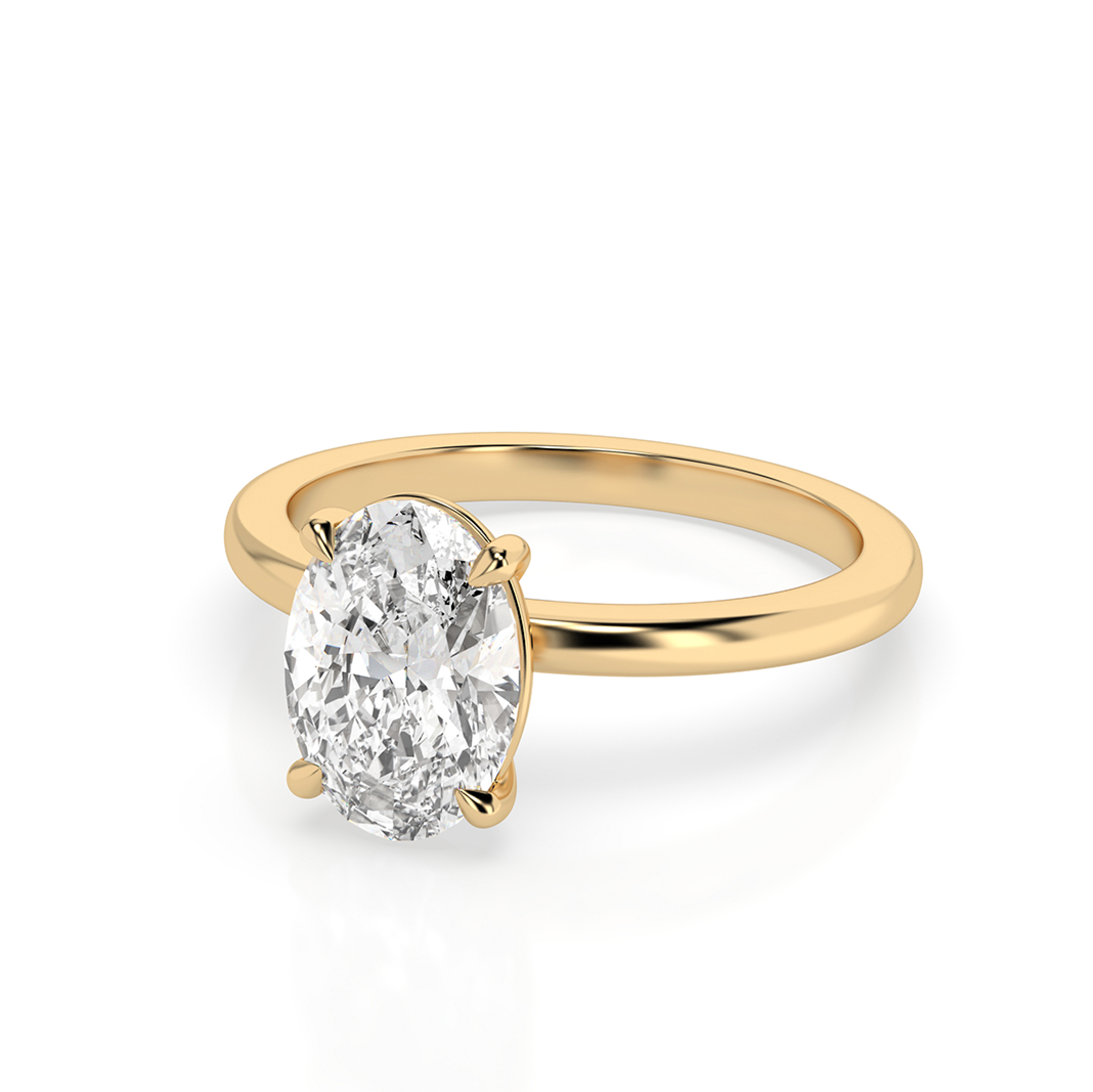 Custom Kate 2.0 – 4 Claw 2ct Princess Cut Solitaire (Made to Order) F Colour VVS2