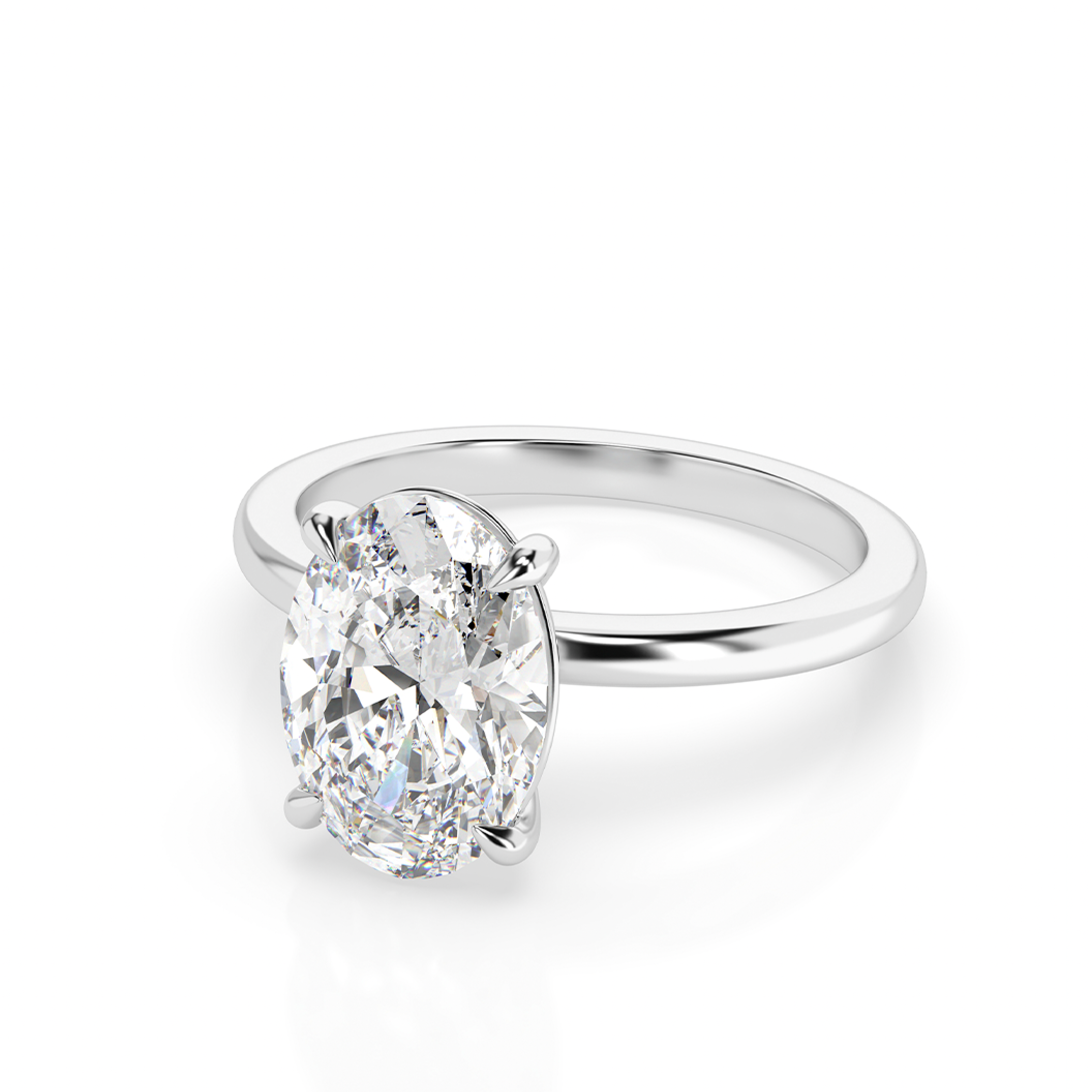 Kate 4.0 – 4 Claw 4ct Oval Solitaire (Made to Order) E VS1 (Custom Sarah #1)