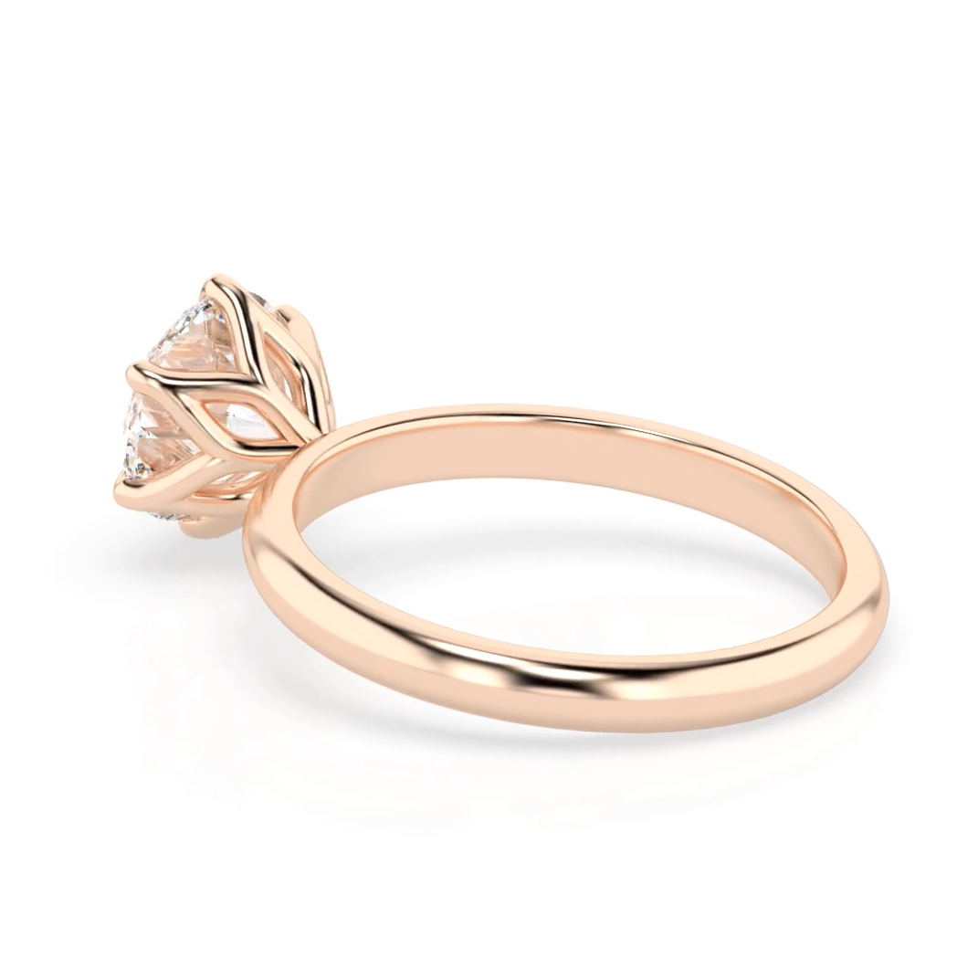 Petal 2.0 – 6 Claw 2ct Round Solitaire (Made to Order) F Colour VVS1