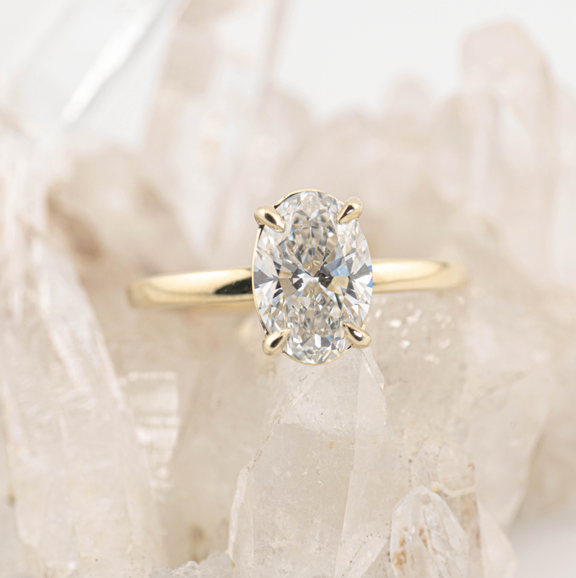 Custom Kate 2.0 – 4 Claw 2ct Princess Cut Solitaire (Made to Order) F Colour VVS2