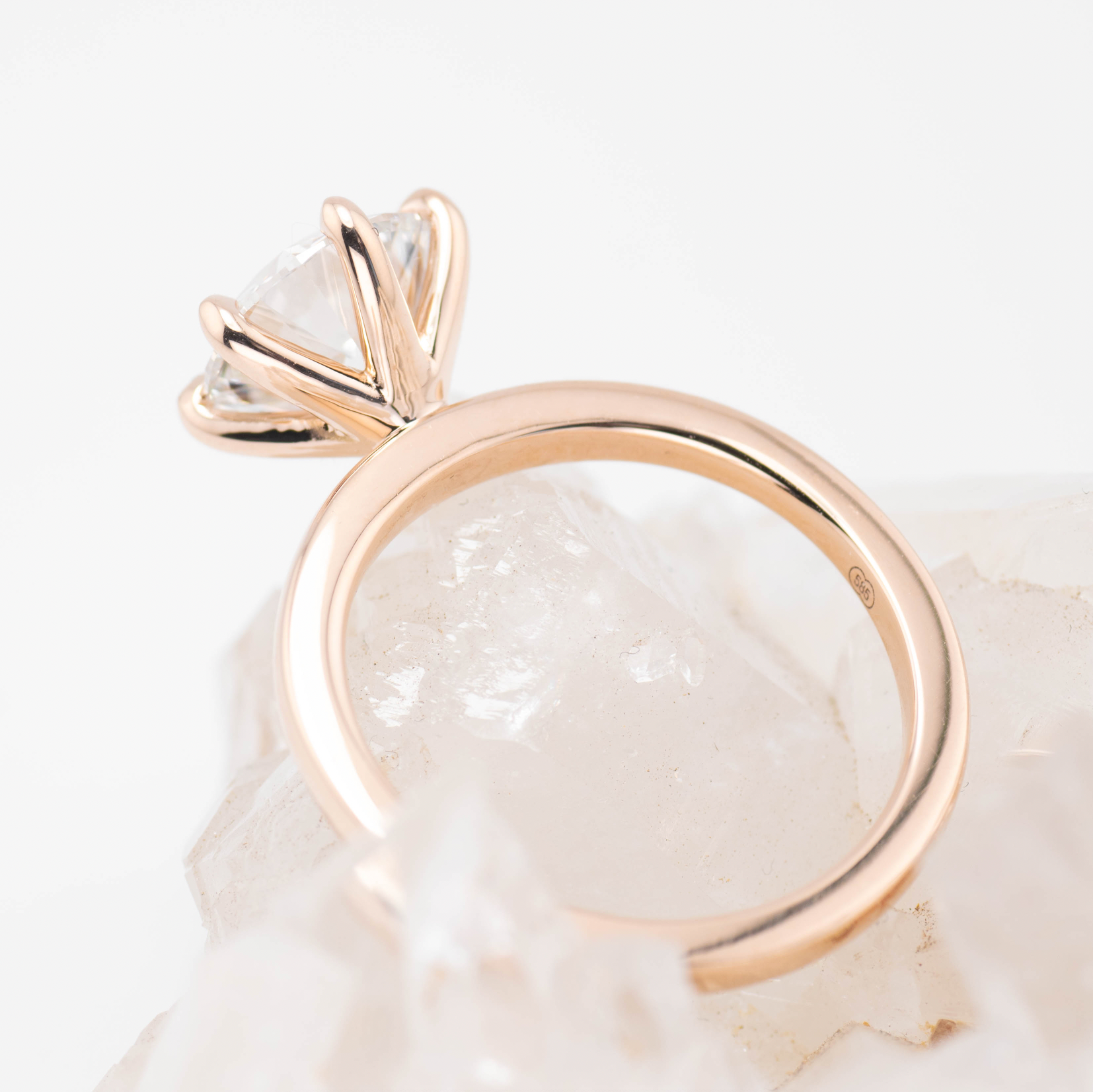Billie 3.0 – 6 Claw 3ct Round Solitaire (Made to Order) F Colour VVS2 (Custom Size)