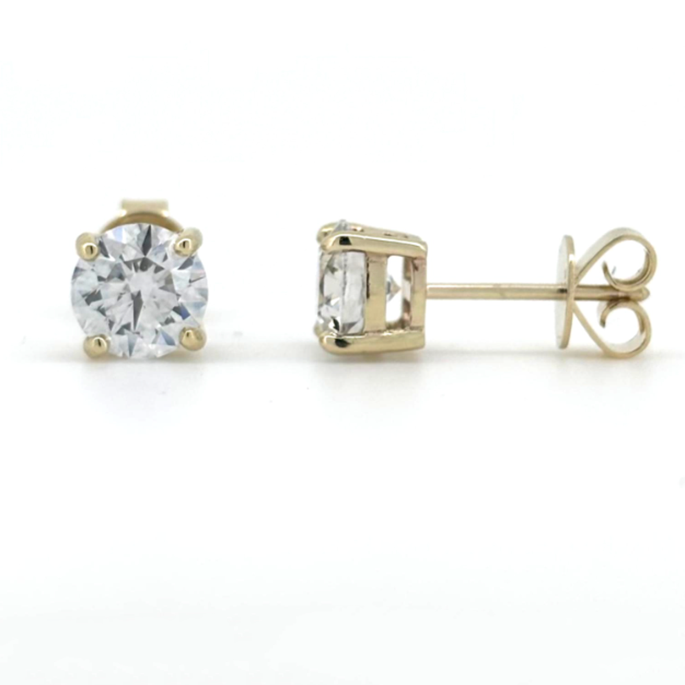 2.06ct 9k Yellow Gold Diamond Studs