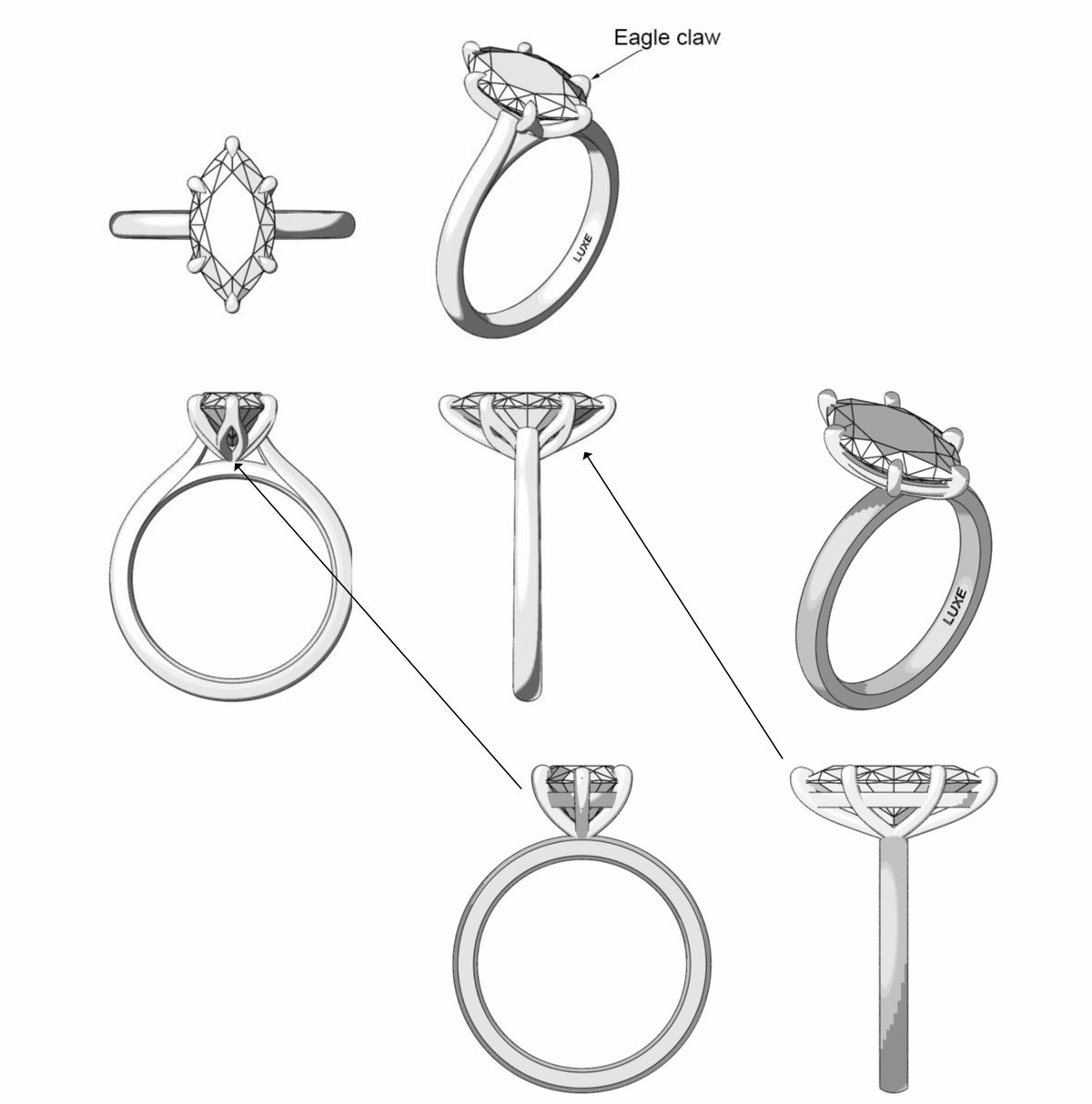 Custom Listing - Marquise Cathedral